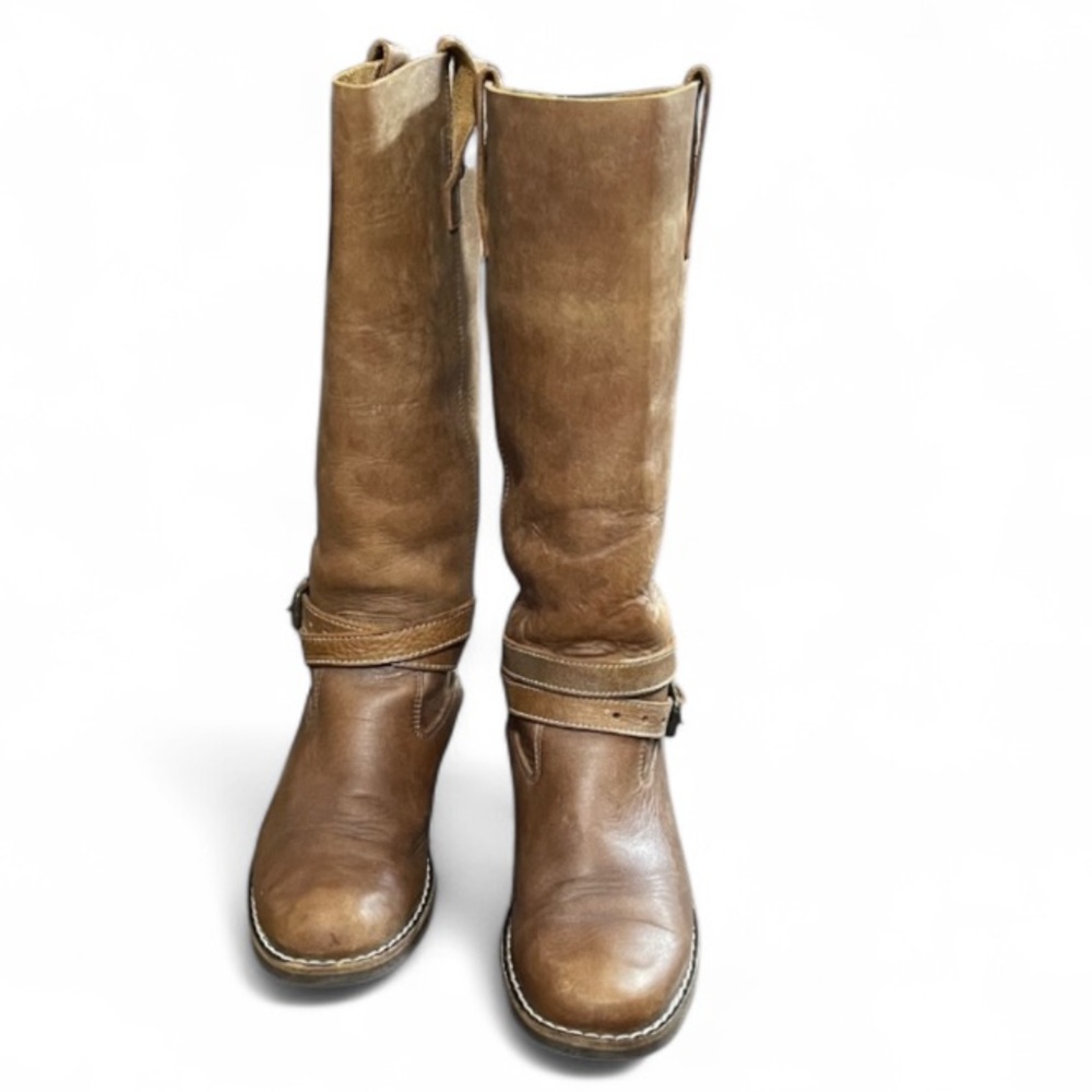 Roots Brown Leather Tall Boots Size 9.L
